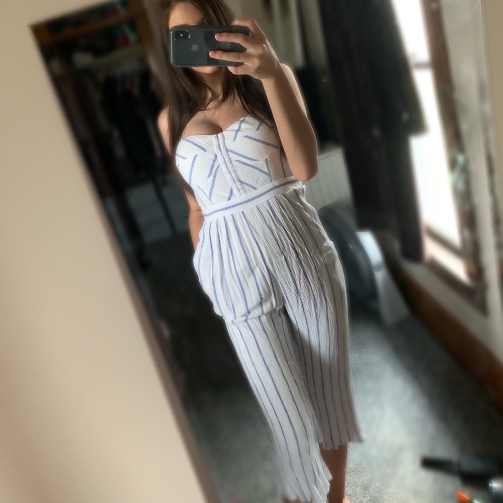 American eagle strapless jumpsuit